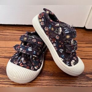 Floral Kids Shoes with Velcro Straps